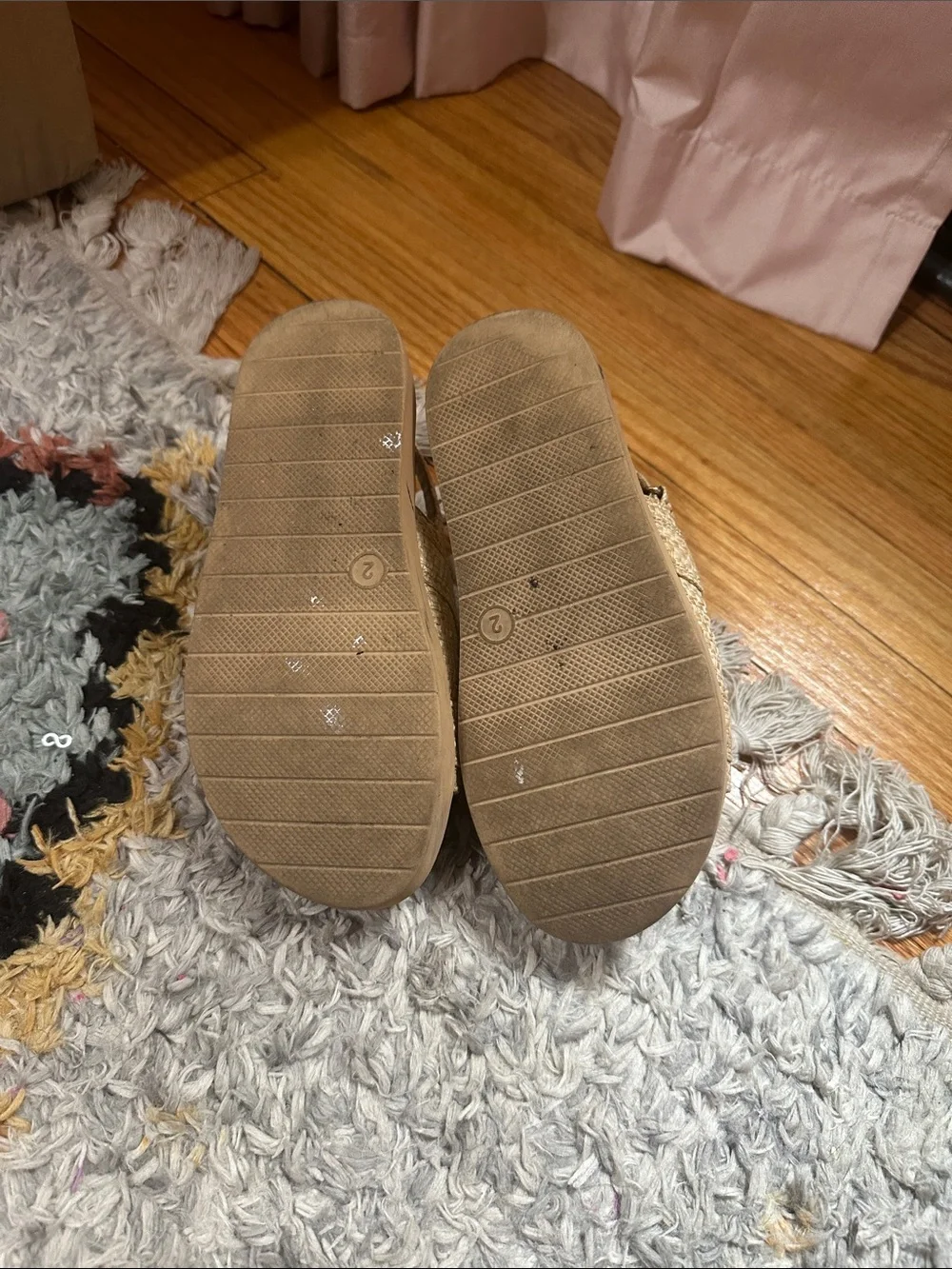 Art Class Beige Sparkle Kids Sandals with Adjustable Straps